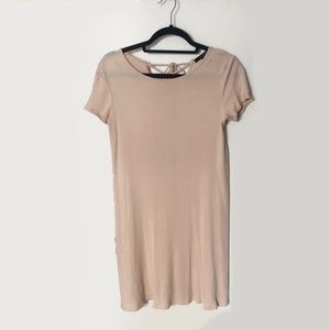 Forever 21 Pink Loose Lace up T-shirt Dress